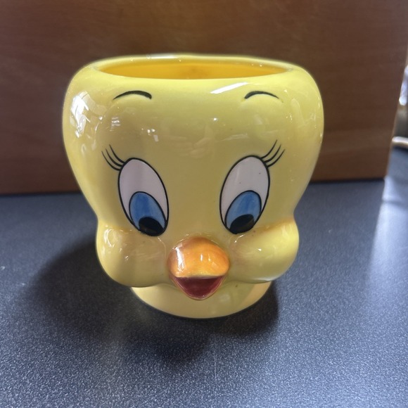 Other - 1989 VINTAGE Tweety Bird Ceramic 3D Coffee Mug Looney Tunes Applause